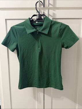 BYLT Basics Short Sleeve Polo in Fairway Green
